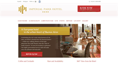 Desktop Screenshot of imperialparkhotel.com